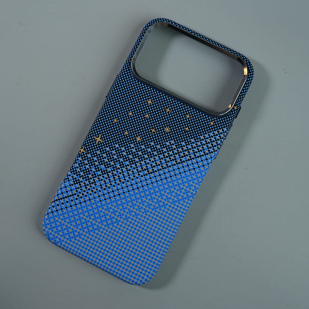 iPhone 17 Series Premium Pixel Gradient MagSafe Case with Metal Camera Frame