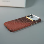 iPhone 17 Series Premium Pixel Gradient MagSafe Case with Metal Camera Frame