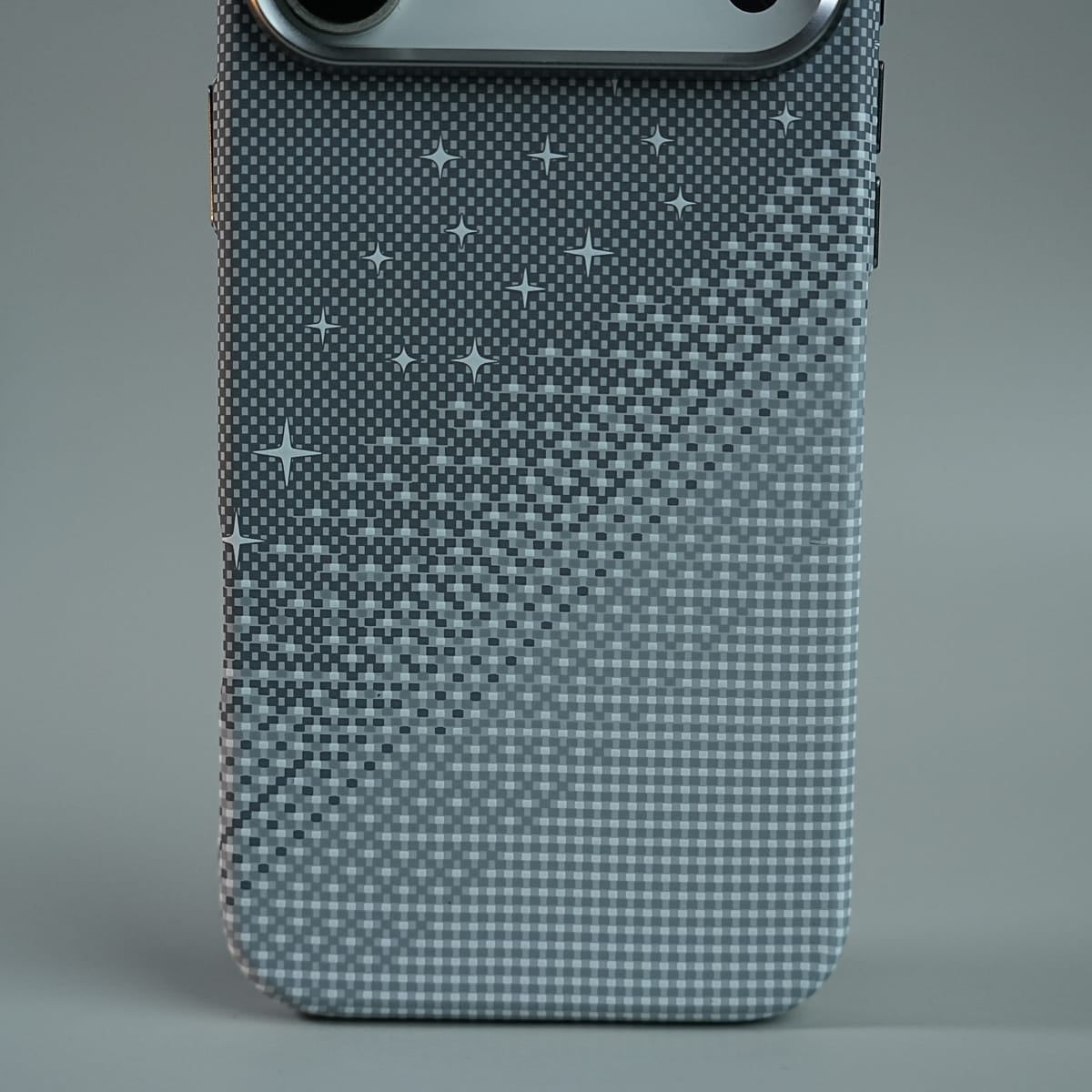 iPhone 17 Series Premium Pixel Gradient MagSafe Case with Metal Camera Frame