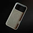 iPhone 17 Series Premium PU Leather Cut Pattern MagSafe Case with Metal Camera Frame