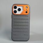 iPhone 17 Series Premium PU Leather MagSafe Case | Metal Camera Frame Protective Cover