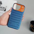 iPhone 17 Series Premium PU Leather MagSafe Case | Metal Camera Frame Protective Cover