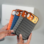 iPhone 17 Series Premium PU Leather MagSafe Case | Metal Camera Frame Protective Cover