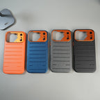 iPhone 17 Series Premium PU Leather MagSafe Case | Metal Camera Frame Protective Cover
