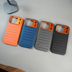 iPhone 17 Series Premium PU Leather MagSafe Case | Metal Camera Frame Protective Cover