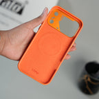 iPhone 17 Series Premium PU Leather MagSafe Case | Metal Camera Frame Protective Cover