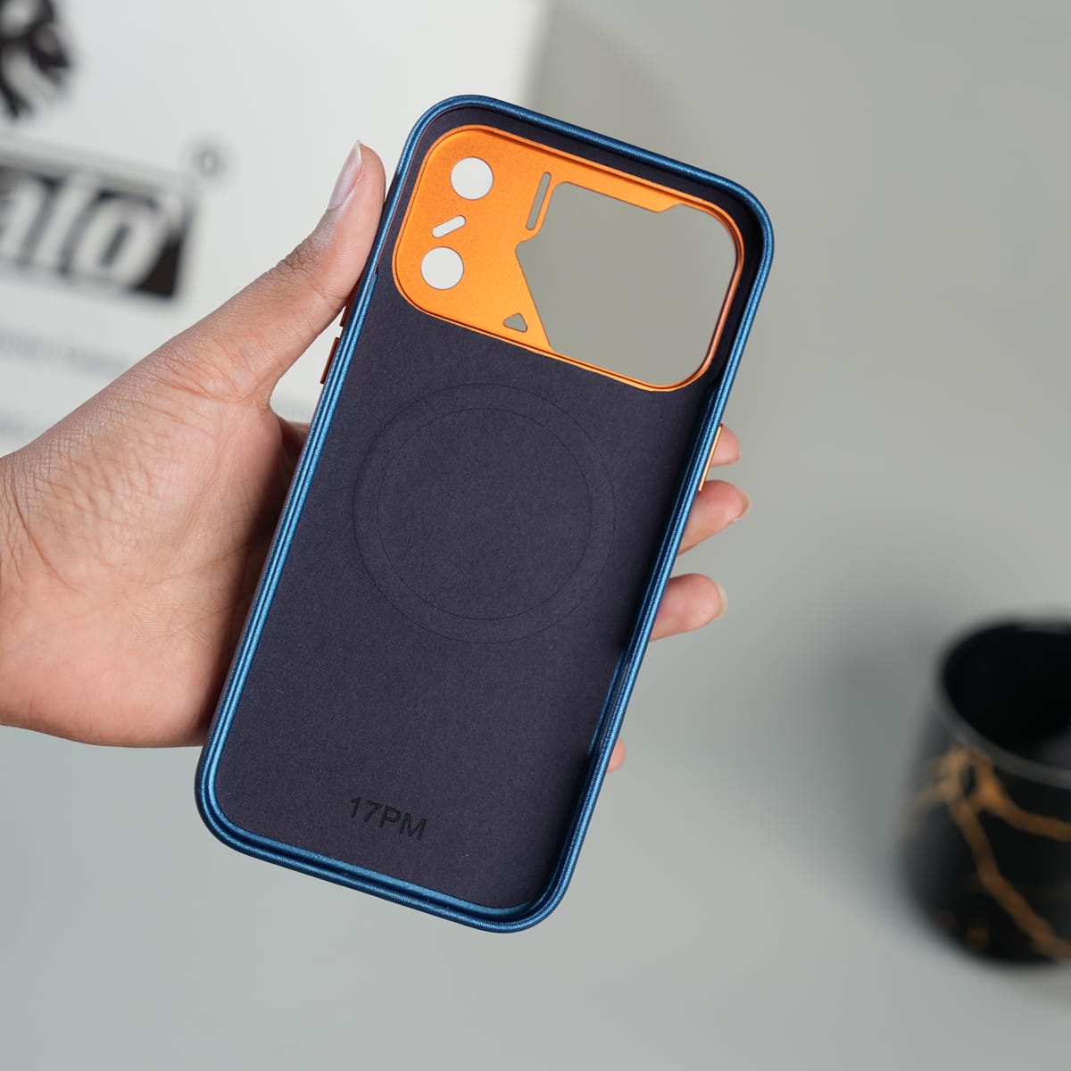 iPhone 17 Series Premium PU Leather MagSafe Case | Metal Camera Frame Protective Cover