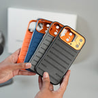 iPhone 17 Series Premium PU Leather MagSafe Case | Metal Camera Frame Protective Cover