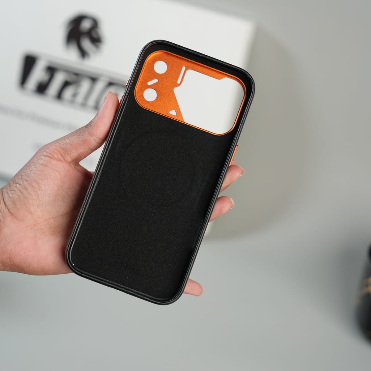 iPhone 17 Series Premium PU Leather MagSafe Case | Metal Camera Frame Protective Cover