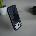 iPhone 17 Series Premium PU Leather Metal MagSafe Ring Case
