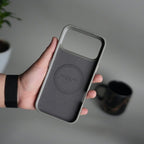 iPhone 17 Series Premium PU Leather Metal MagSafe Ring Case