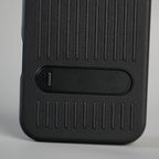 iPhone 17 Series Premium PU Leather Suitcase MagSafe Case with Foldable Stand