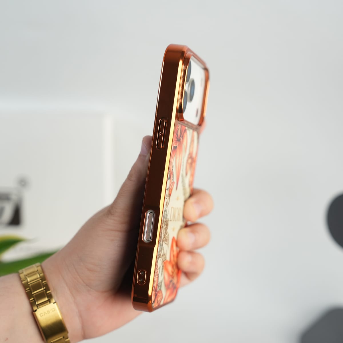 iPhone 17 Series ButterflyLily Chrome Plated Case Cover