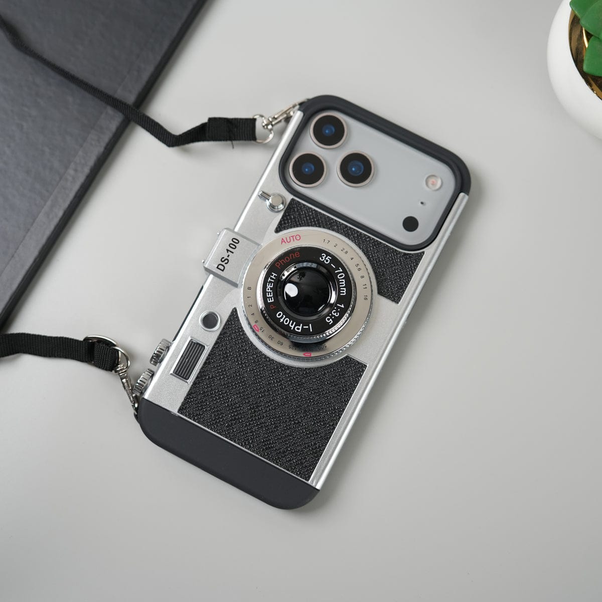 iPhone 17 Series Retro Camera Design Case with Lanyard | Shockproof Protective Cover