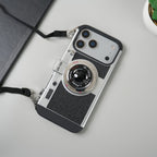 iPhone 17 Series Retro Camera Design Case with Lanyard | Shockproof Protective Cover