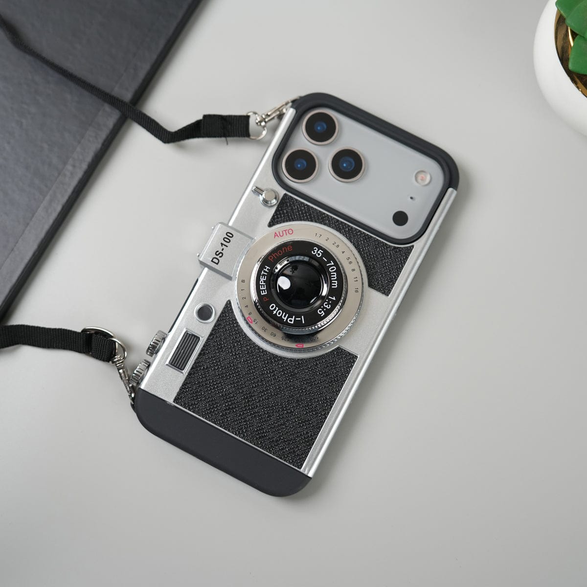iPhone 17 Series Retro Camera Design Case with Lanyard | Shockproof Protective Cover
