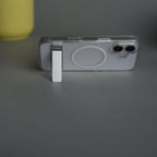 iPhone 17 Series Transparent Bottom Metal Stand MagSafe Supported Case Cover