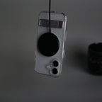 iPhone 17 Series Transparent Bottom Metal Stand MagSafe Supported Case Cover