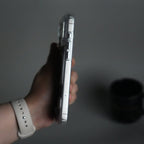 iPhone 17 Series Transparent Bottom Metal Stand MagSafe Supported Case Cover