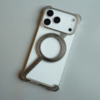 iPhone 17 Series Z Shape Aluminum Metal Rotating Kickstand Frameless Design