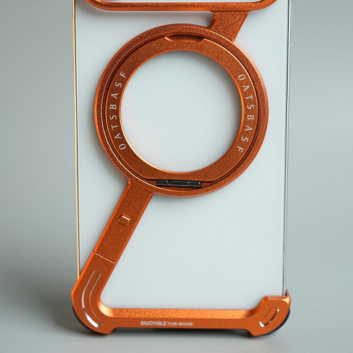 iPhone 17 Series Z Shape Aluminum Metal Rotating Kickstand Frameless Design