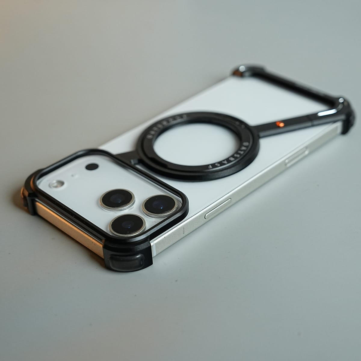 iPhone 17 Series Z Shape Aluminum Metal Rotating Kickstand Frameless Design