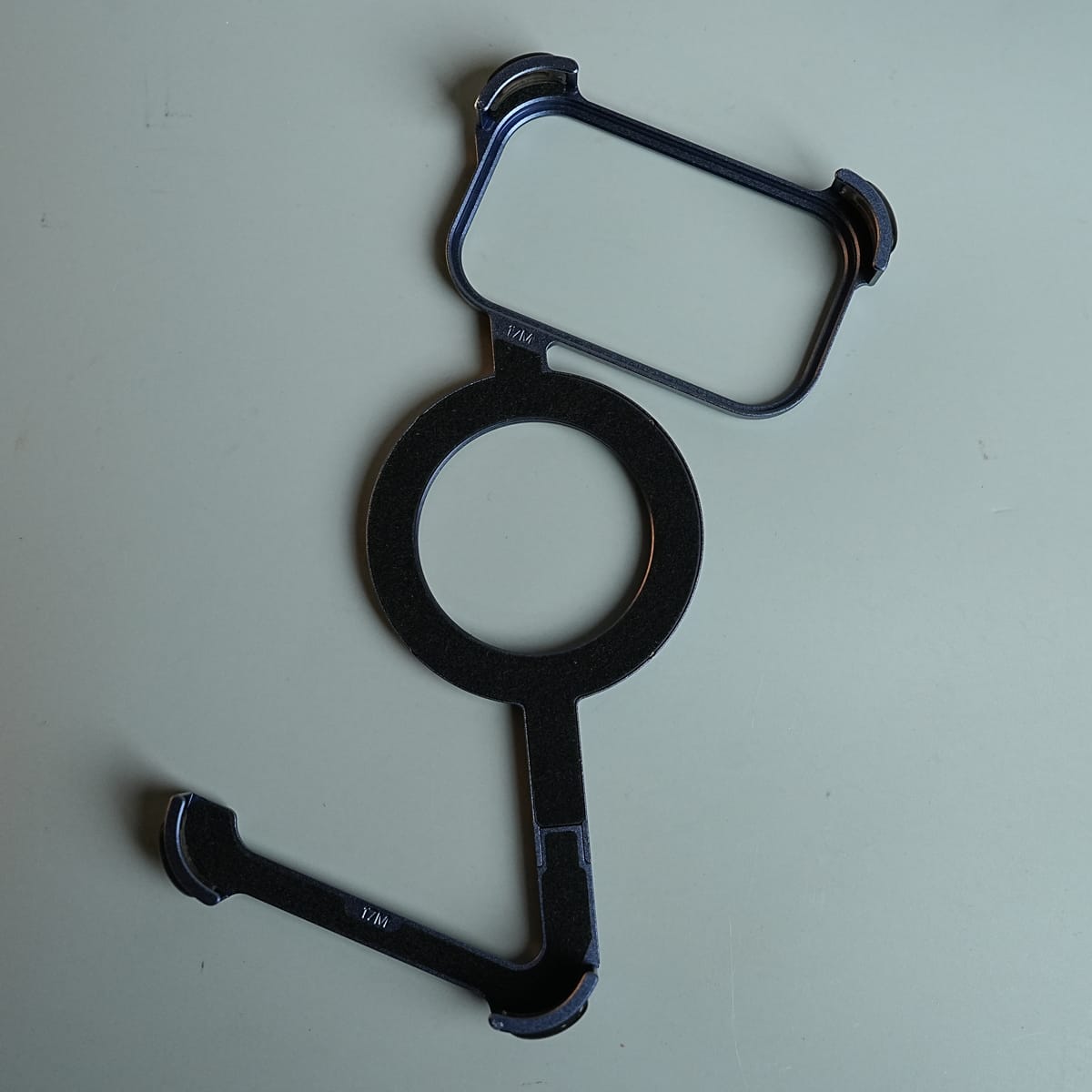 iPhone 17 Series Z Shape Aluminum Metal Rotating Kickstand Frameless Design