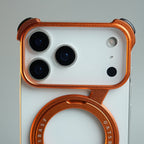 iPhone 17 Series Z Shape Aluminum Metal Rotating Kickstand Frameless Design