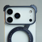 iPhone 17 Series Z Shape Aluminum Metal Rotating Kickstand Frameless Design