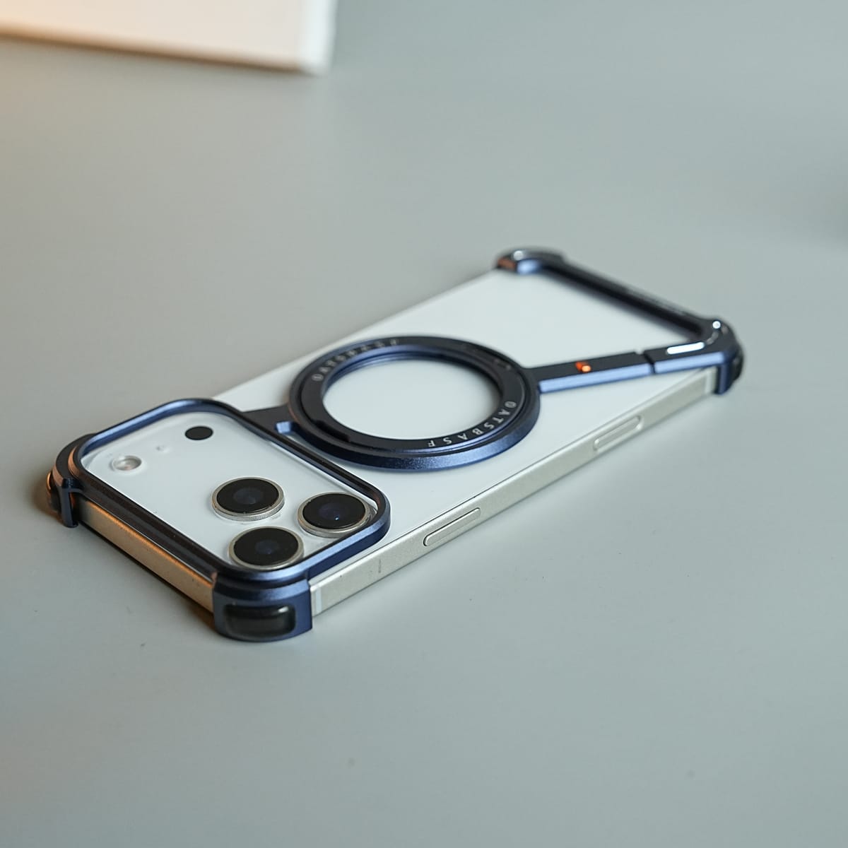 iPhone 17 Series Z Shape Aluminum Metal Rotating Kickstand Frameless Design