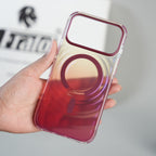 iPhone 17 Series Blush Pink Gradient Wave Pattern MagSafe Compatible Case