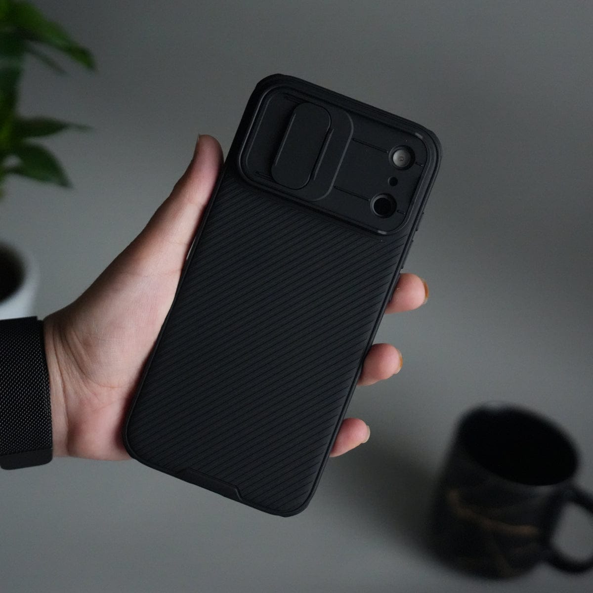 Nillkin iPhone 17 Pro Max Camera Shutter Case | Slim Shockproof Privacy Cover with Lens Protection