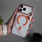 iPhone 17 Pro Max TechLine Transparent MagSafe Case with Metal Camera Bump Back Cover