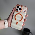 iPhone 17 Pro Max Transparent MagSafe Suitcase Design Case Back Cover