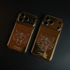 Premium Gold Shine Tiger Face for iPhone 17 Series | Protective Case