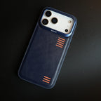 Premium PU Leather Case for iPhone 17 Series | Metal Camera Frame
