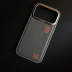 Premium PU Leather Case for iPhone 17 Series | Metal Camera Frame