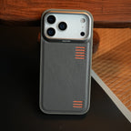 Premium PU Leather Case for iPhone 17 Series | Metal Camera Frame