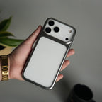 iPhone 17 Pro Max Clear Shell Case | Slim Back Cover with Electroplated Edges