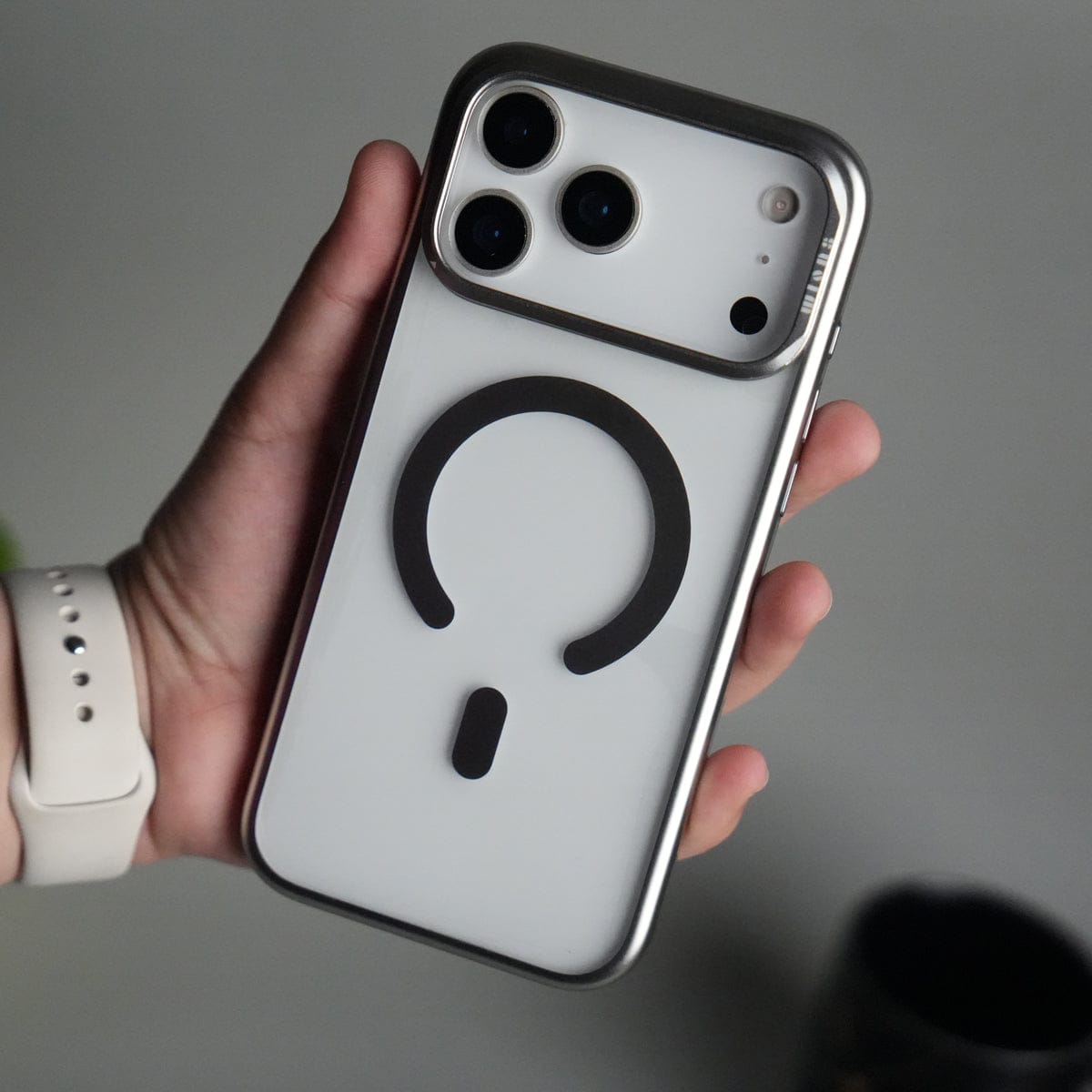 iPhone 17 Pro Max CrystalView MagSafe Case with Metal Camera Frame Kickstand Cover