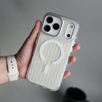 iPhone 17 Pro Max Transparent MagSafe Suitcase Design Case Back Cover