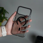 iPhone 17 Pro Max Hard Crystal Transparent MagSafe Case | Anti-Yellow Clear Back Cover with Metal Camera Bump