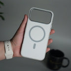 iPhone 17 Pro Max Matte MagSafe Case | Electroplated Camera Frame | Shockproof Back Cover