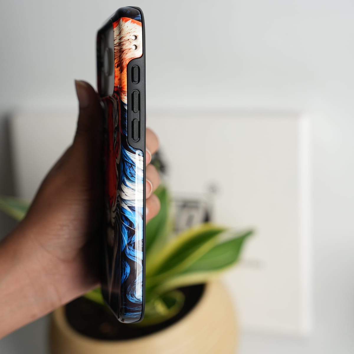 iPhone Tiger Face HD Glossy Double layer Tough Cover
