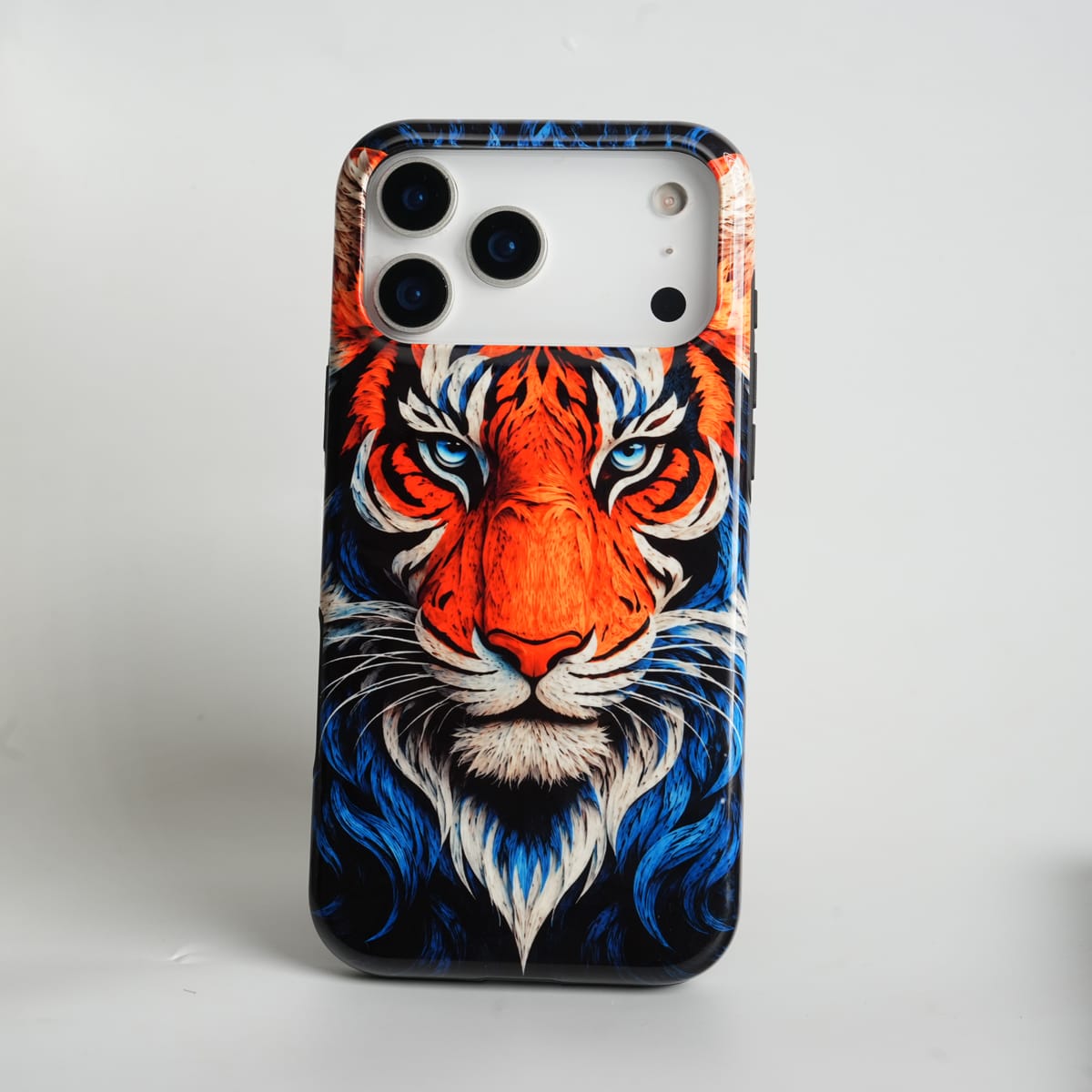 iPhone Tiger Face HD Glossy Double layer Tough Cover