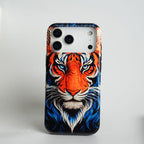 iPhone Tiger Face HD Glossy Double layer Tough Cover