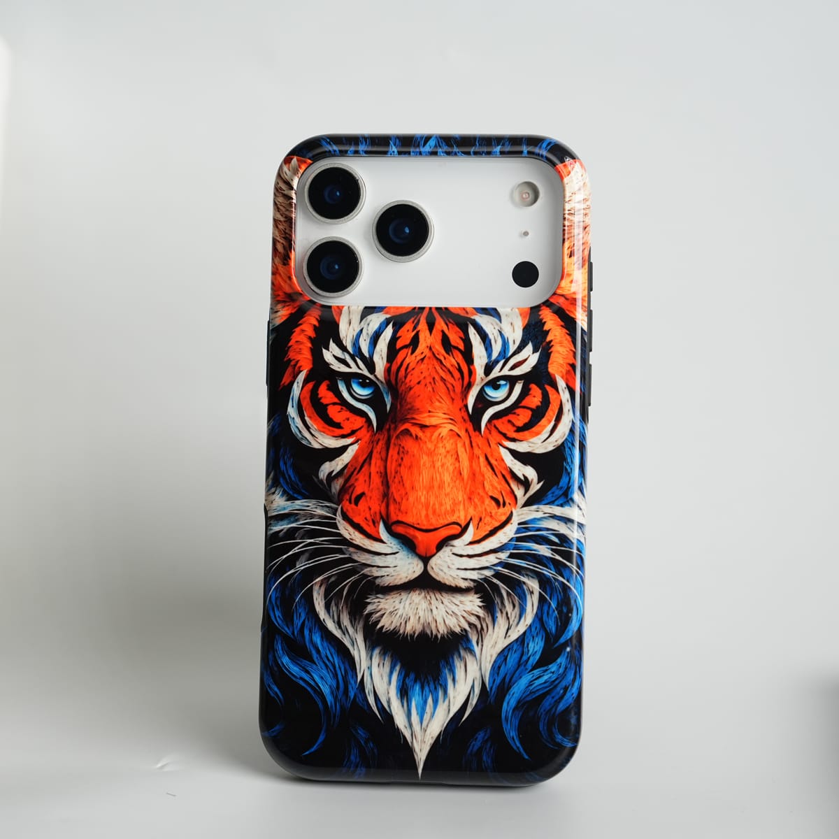 iPhone Tiger Face HD Glossy Double layer Tough Cover