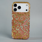 iPhone Series Luxury Gold Leopard Print Glitter Case with Glossy Finish