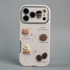 iPhone Series Premium Cute Café 3D Charm Protective Case