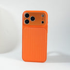 iPhone Series PU Leather Texture Case | Silicone Frame & Metal Camera Guard